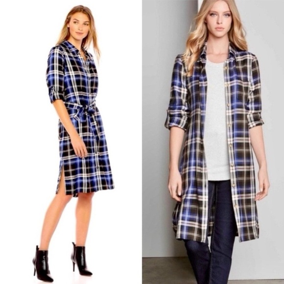Karen Kane Dresses & Skirts - Karen Kane Plaid Button Up Shirt Dress